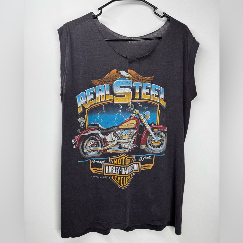 Vintage Harley tank - 1988